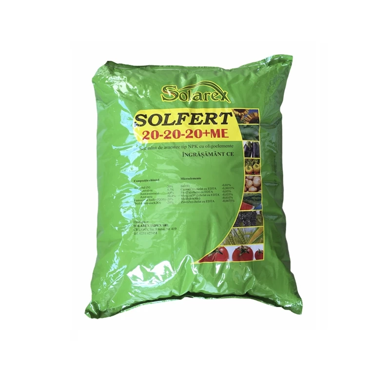 Ingrasamant foliar Solfert 20-20-20 + ME - 20kg, Solare